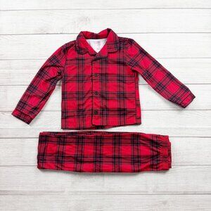 Carter’s Just One You Toddler Pajamas Plaid 2pc Button Up Flannel Set 4T